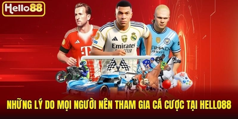 Những lý do mọi người nên tham gia cá cược tại Hello88